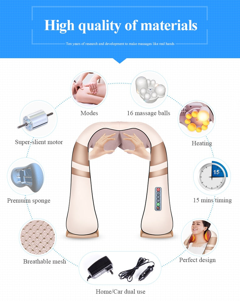 Four-buttons Neck Massager Palono